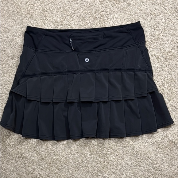 Lululemon Run- Pace Setter Skirt Sz6 Black - Picture 9 of 14